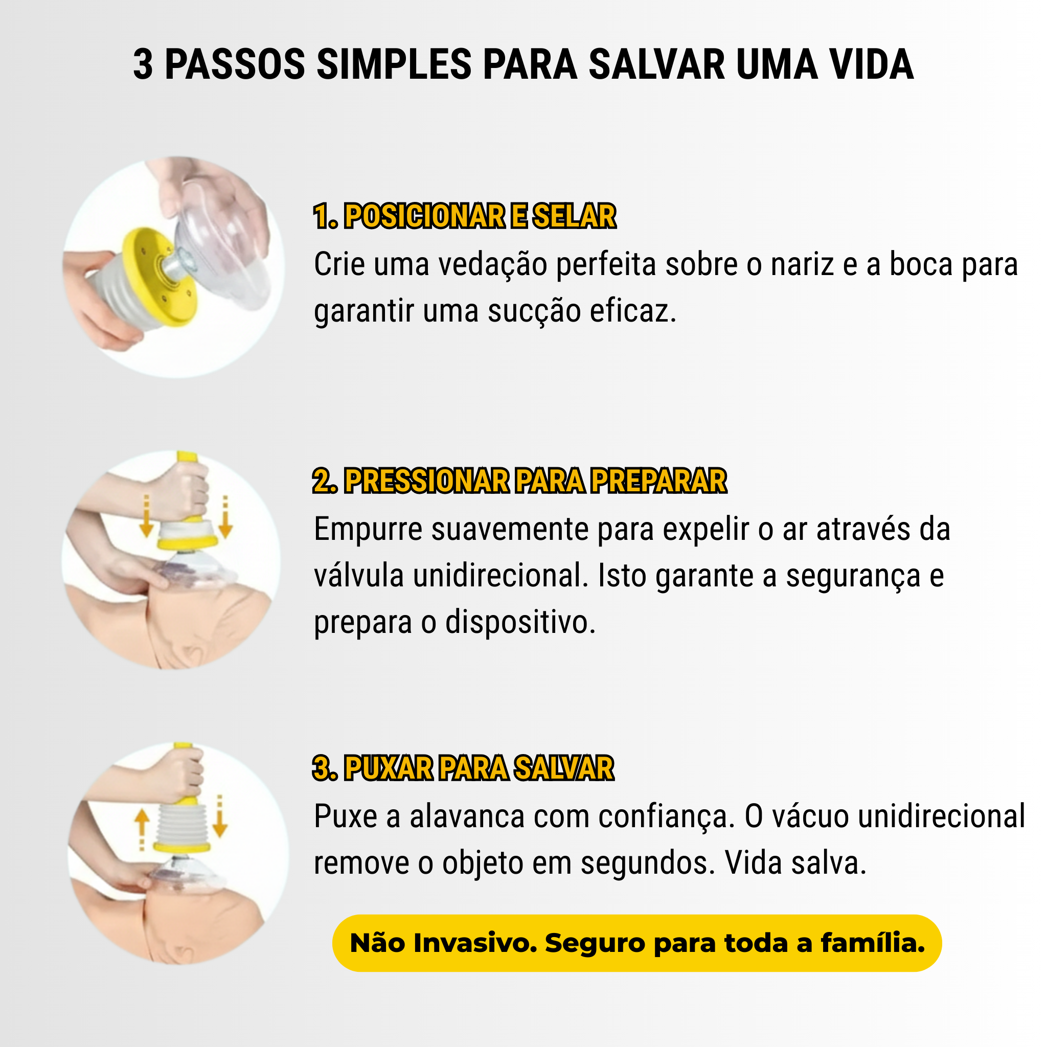 A Solução Anti-Asfixia Nº1 Para Crianças, Adultos e Idosos.