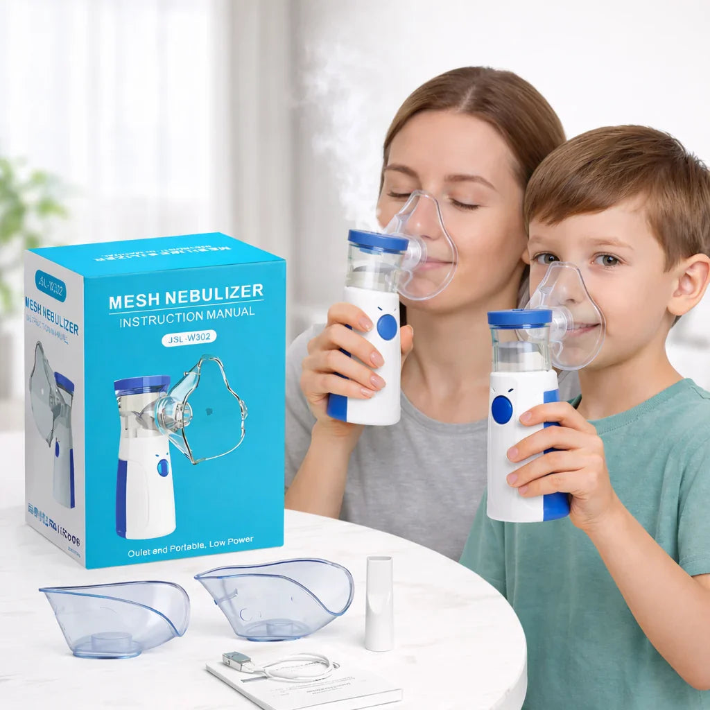 Nebulizador Portátil Azurikass — mãe e filho
